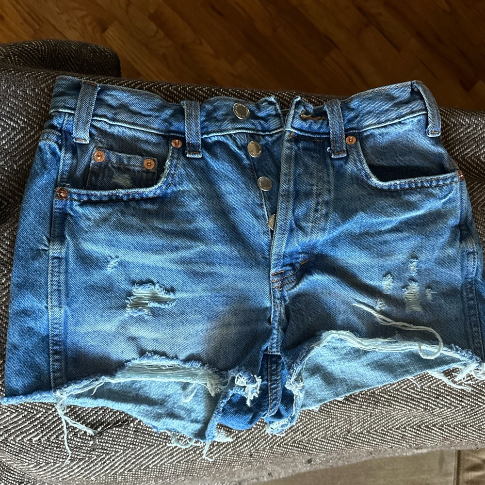 Universal Thread Blue Distressed Jean Shorts
